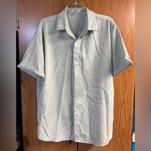 Men's Coofandy button down short sleeve shirt size large